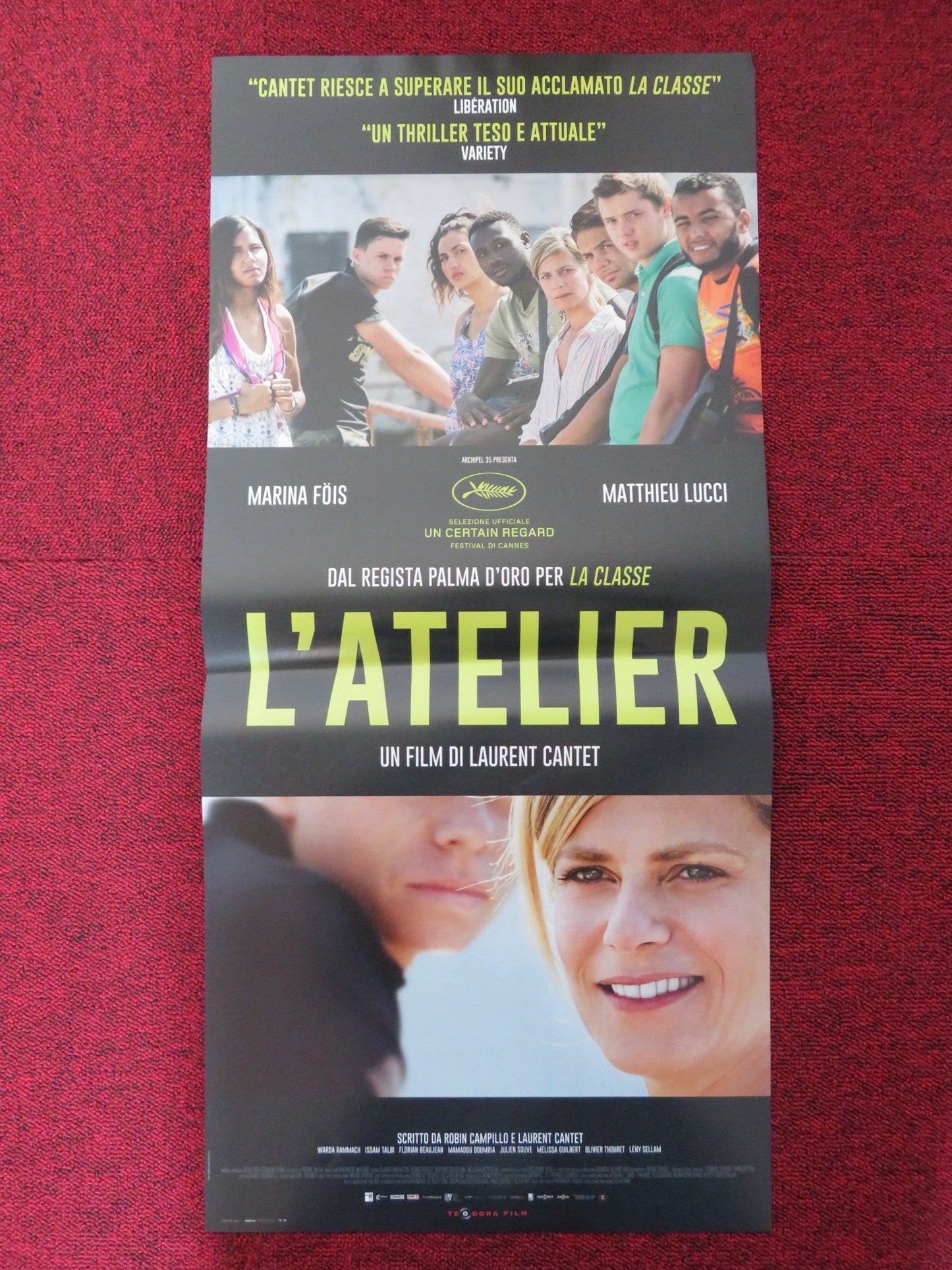 THE WORKSHOP ITALIAN LOCANDINA POSTER MARINA FOIS MATTHIEU LUCCI 2017 Rendezvous Cinema Movie posters