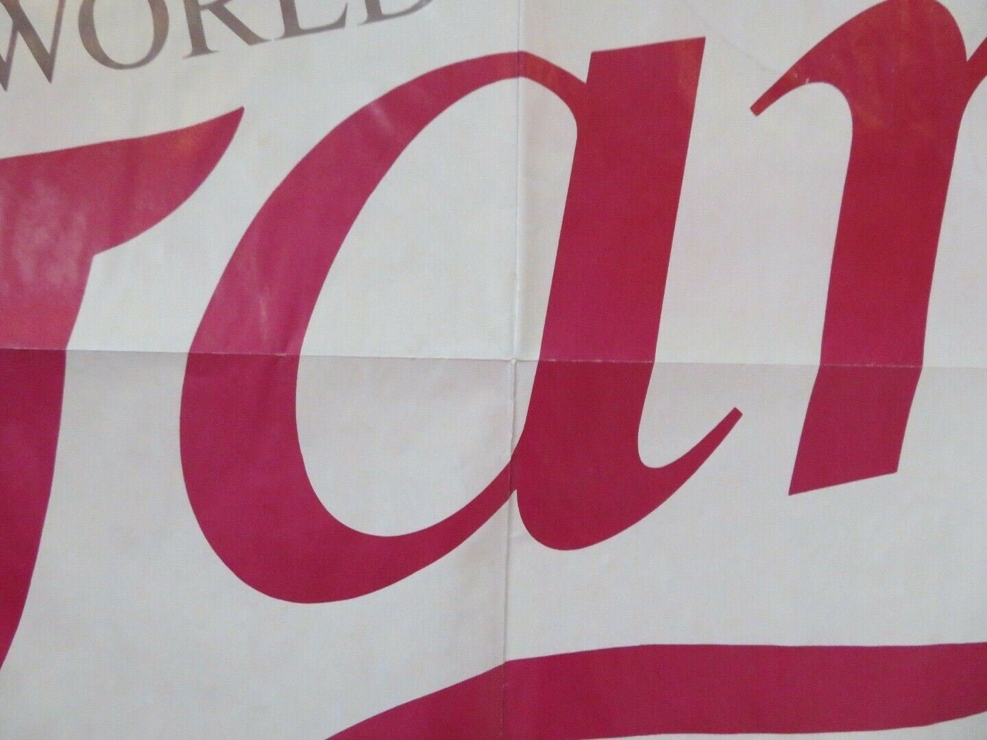 THE WORLD ACCORDING TO GARP US ONE SHEET POSTER MARY BETH HURT GLENN CLOSE 1982 Movie posters