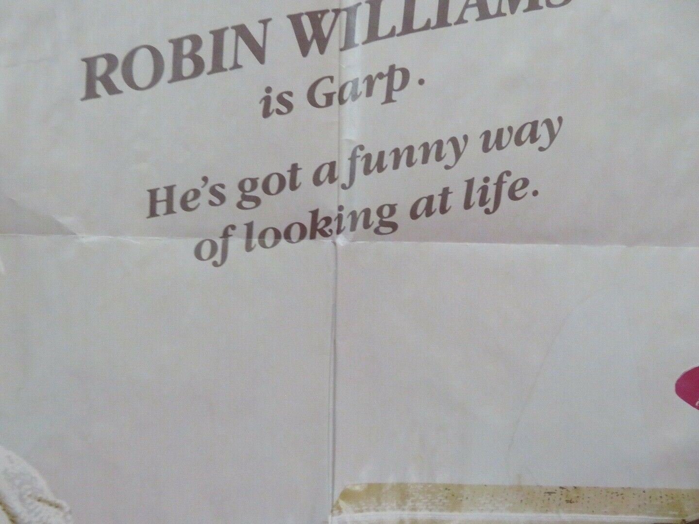 THE WORLD ACCORDING TO GARP US ONE SHEET POSTER MARY BETH HURT GLENN CLOSE 1982 Movie posters