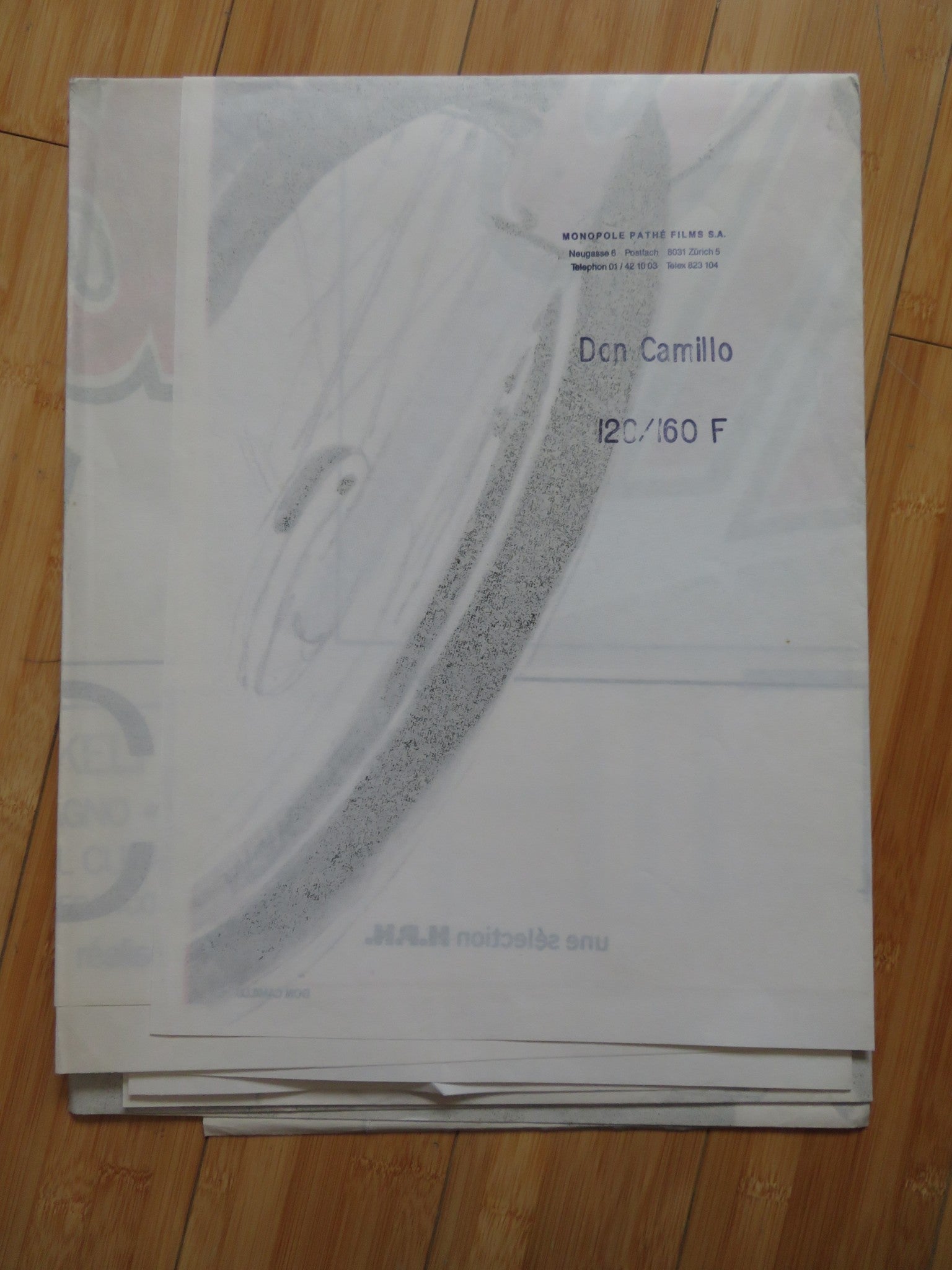 THE WORLD OF DON CAMILLO FRENCH GRANDE POSTER TERENCE HILL COLIN BLAKELY 1984 Rendezvous Cinema Movie posters