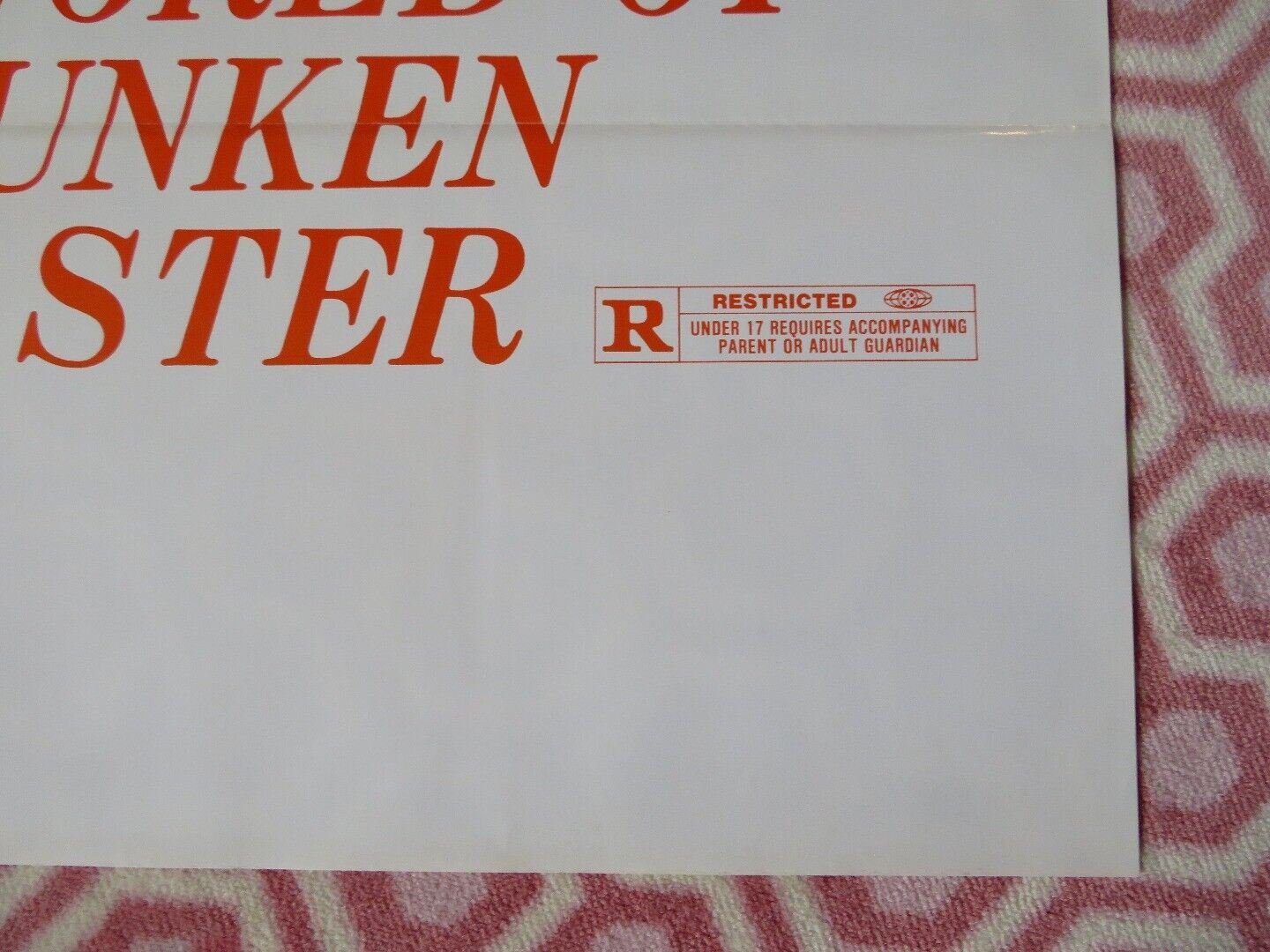 THE WORLD OF DRUNKEN MASTER KUNG FU US ONE SHEET ROLLED POSTER 1979 - Rendezvous Cinema