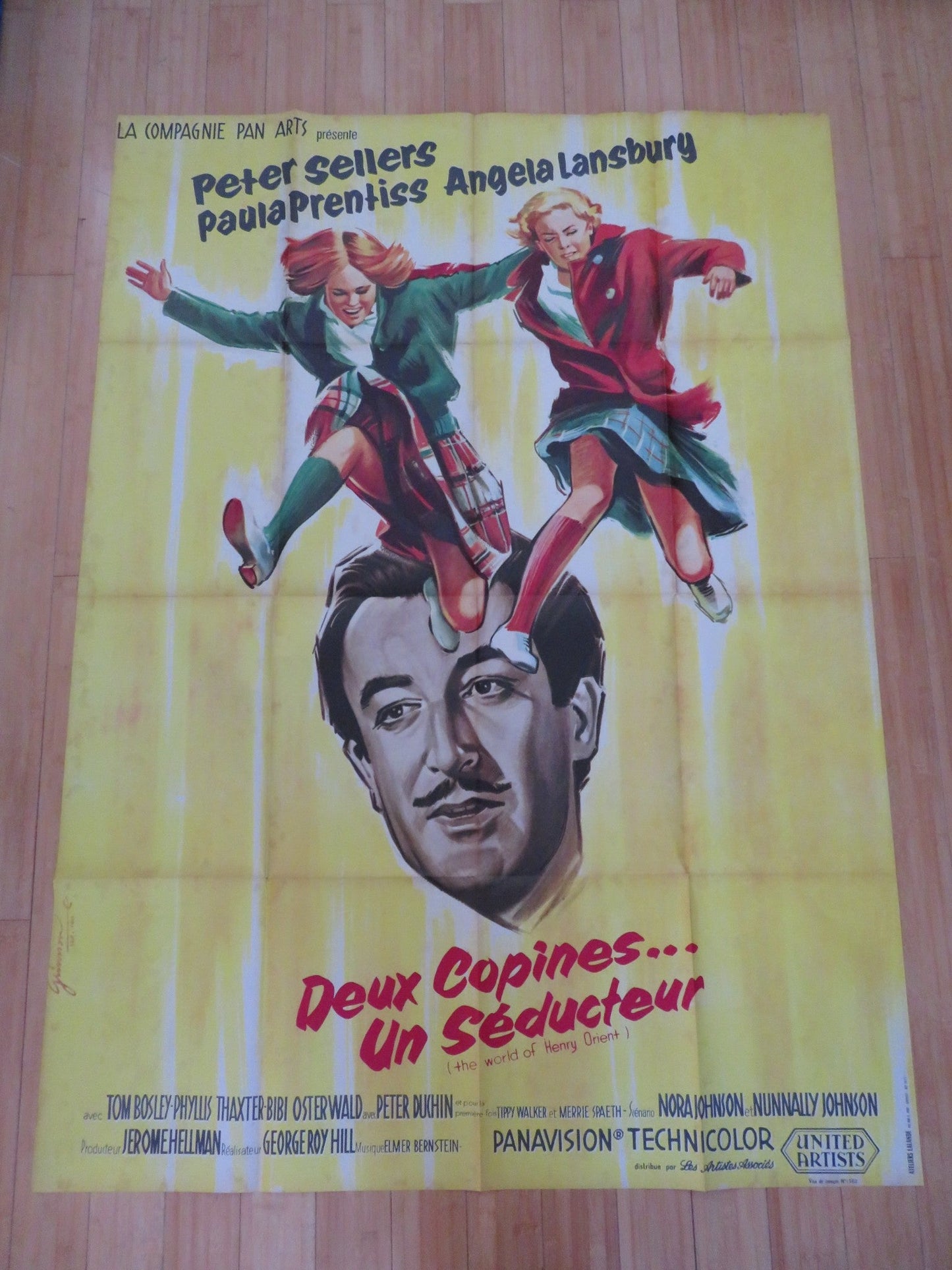 THE WORLD OF HENRY ORIENT FRENCH GRANDE POSTER PETER SELLERS A. LANSBURY 1964 Rendezvous Cinema Movie posters