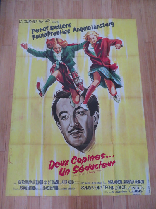 THE WORLD OF HENRY ORIENT FRENCH GRANDE POSTER PETER SELLERS A. LANSBURY 1964 Rendezvous Cinema Movie posters