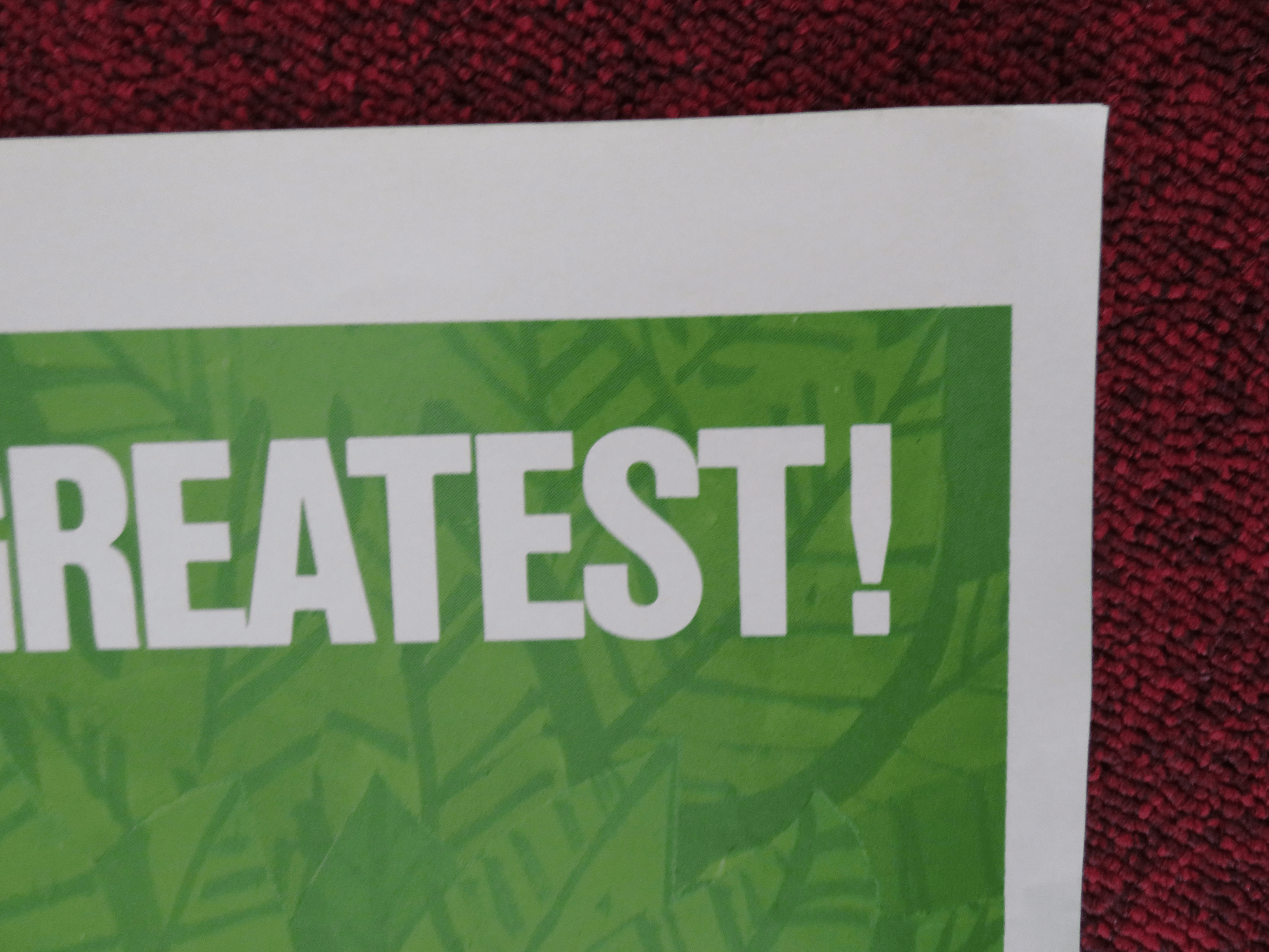 THE WORLD'S GREATEST ATHLETE FOLDED US ONE SHEET POSTER DISNEY TIM CONWAY 1974 Rendezvous Cinema Movie posters