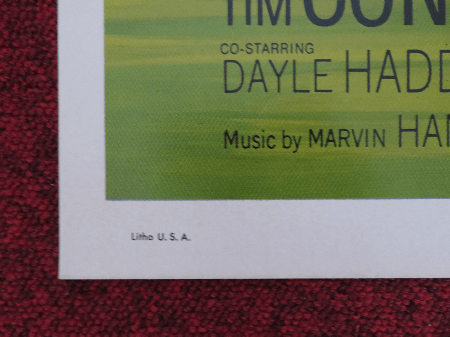 THE WORLD'S GREATEST ATHLETE FOLDED US ONE SHEET POSTER DISNEY TIM CONWAY 1974 Rendezvous Cinema Movie posters