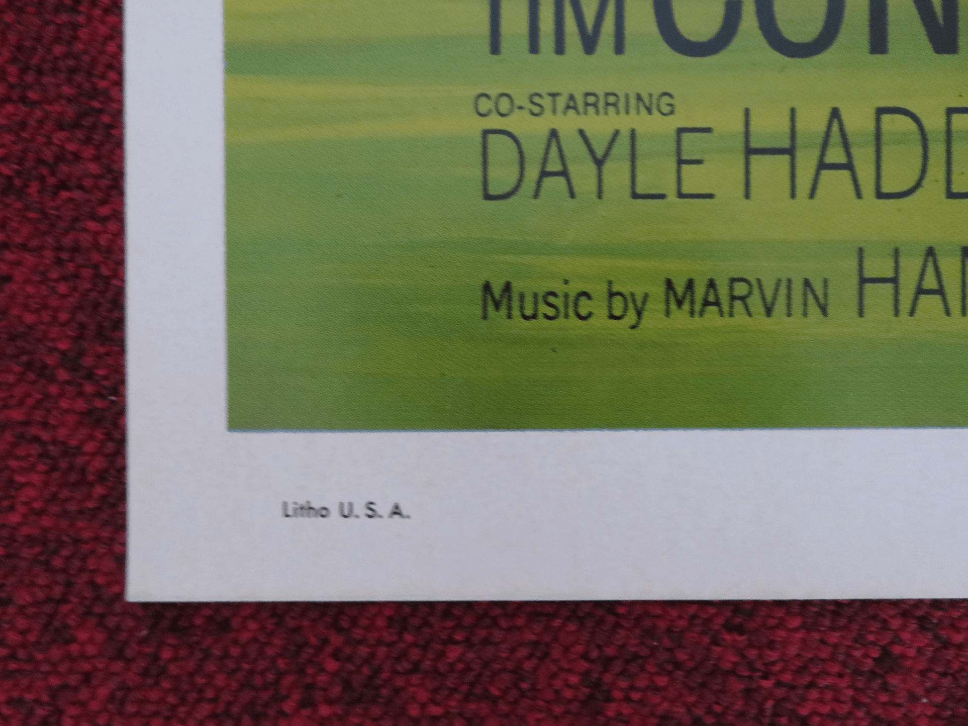 THE WORLD'S GREATEST ATHLETE FOLDED US ONE SHEET POSTER DISNEY TIM CONWAY 1974 Rendezvous Cinema Movie posters