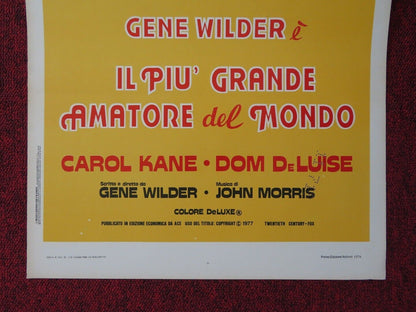 THE WORLD'S GREATEST LOVER ITALIAN LOCANDINA (27.5"x13") POSTER G WILDER 1978 - Rendezvous Cinema