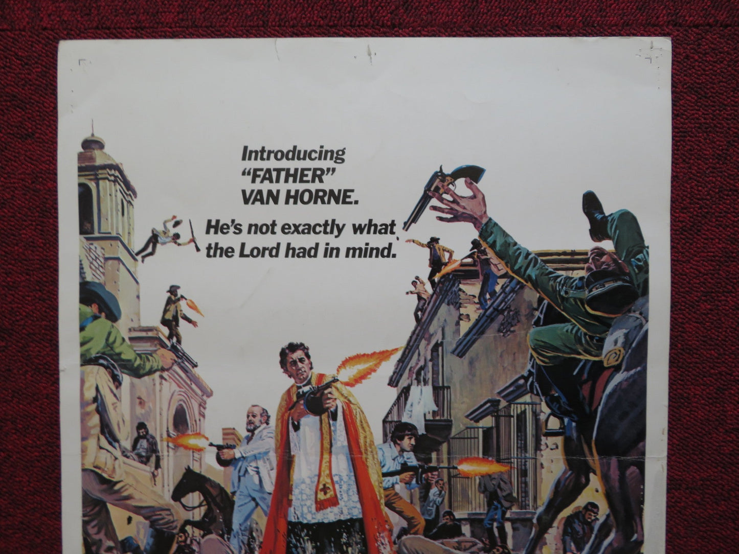 THE WRATH OF GOD US INSERT (14"x 36") POSTER ROBERT MITCHUM FRANK LANGELLA 1972 Rendezvous Cinema Movie posters
