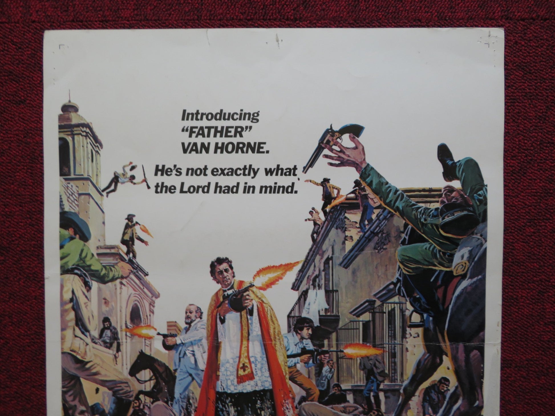 THE WRATH OF GOD US INSERT (14"x 36") POSTER ROBERT MITCHUM FRANK LANGELLA 1972 Rendezvous Cinema Movie posters