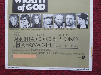 THE WRATH OF GOD US INSERT (14"x 36") POSTER ROBERT MITCHUM FRANK LANGELLA 1972 Rendezvous Cinema Movie posters