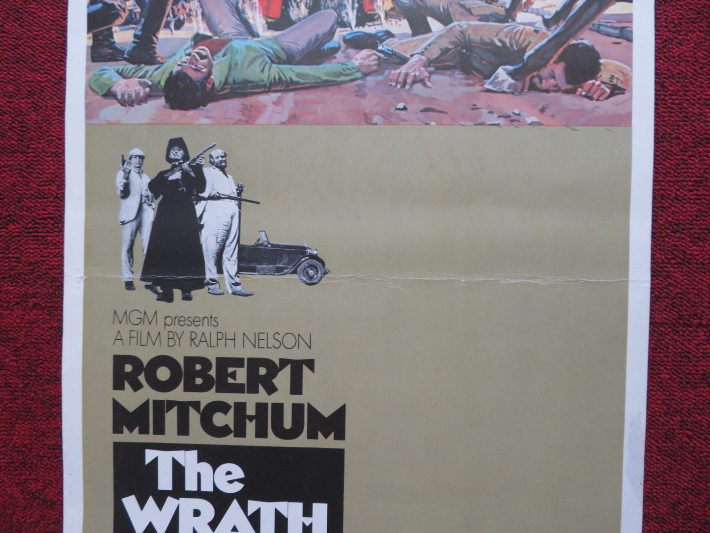 THE WRATH OF GOD US INSERT (14"x 36") POSTER ROBERT MITCHUM FRANK LANGELLA 1972 Rendezvous Cinema Movie posters