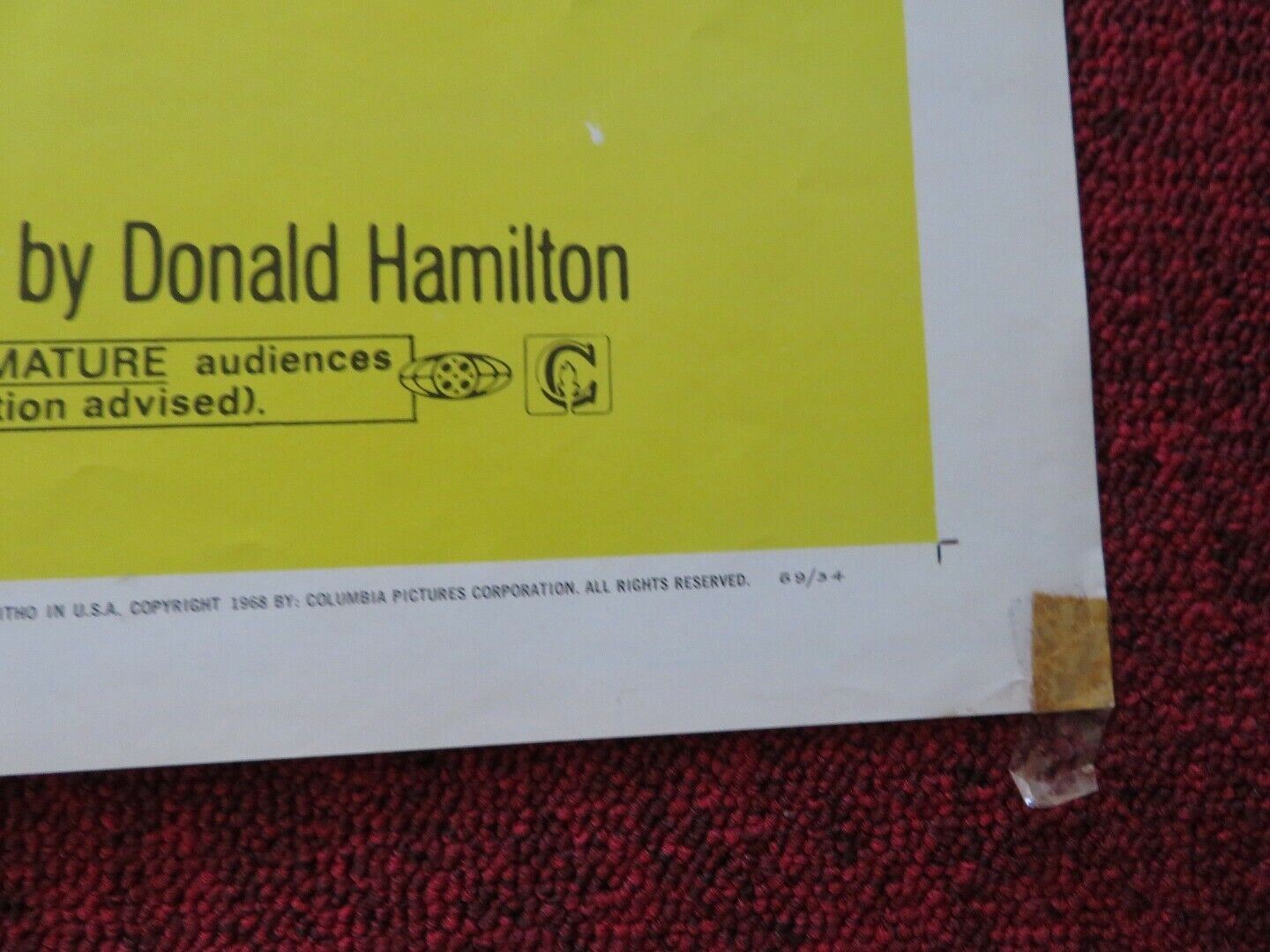 THE WRECKING CREW FOLDED US ONE SHEET POSTER DEAN MARTIN ELKE SOMMER 1968 Movie posters