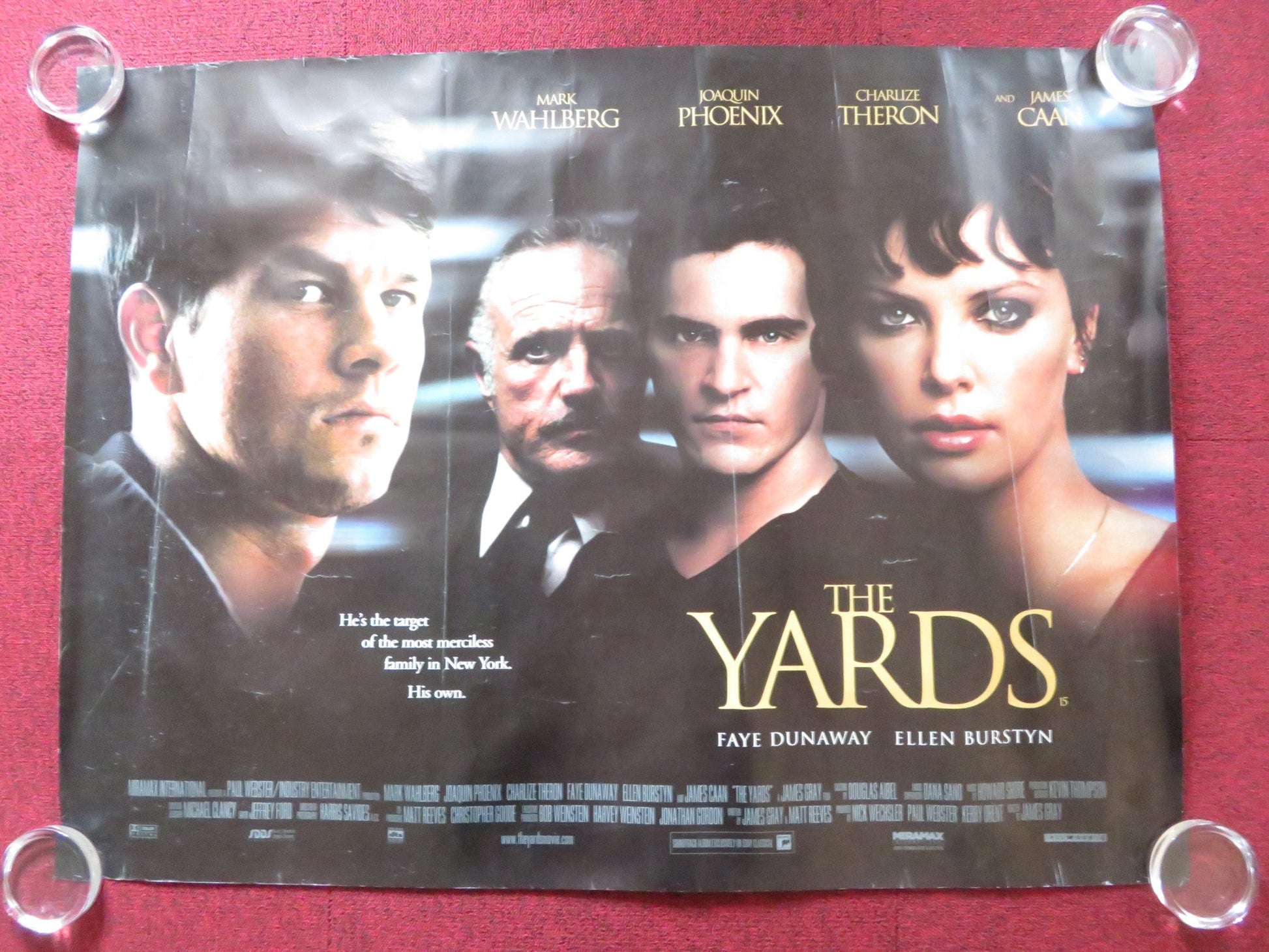 THE YARDS UK QUAD (30"x 40") ROLLED POSTER MARK WAHLBERG JOAQUIN PHOENIX 2000 Rendezvous Cinema Movie posters