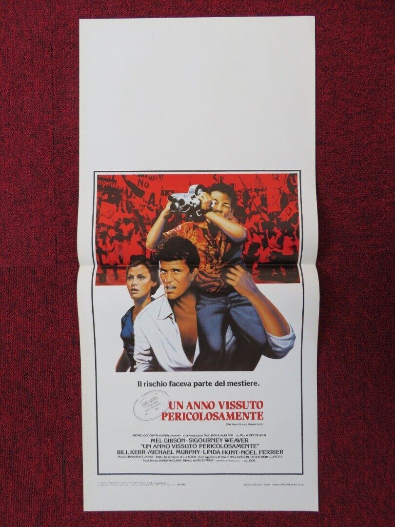 THE YEAR OF LIVING DANGEROUSLY ITALIAN LOCANDINA (27.5"x13") POSTER M GIBSON '82 - Rendezvous Cinema
