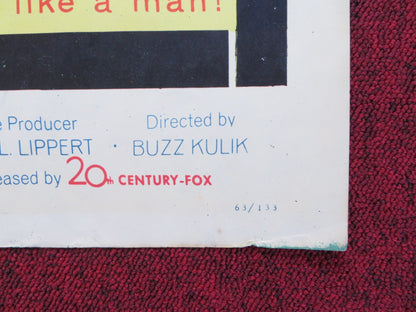 THE YELLOW CANARY US HALF SHEET (22"x 28") POSTER PAT BOONE BARARA EDEN 1963 Rendezvous Cinema Movie posters