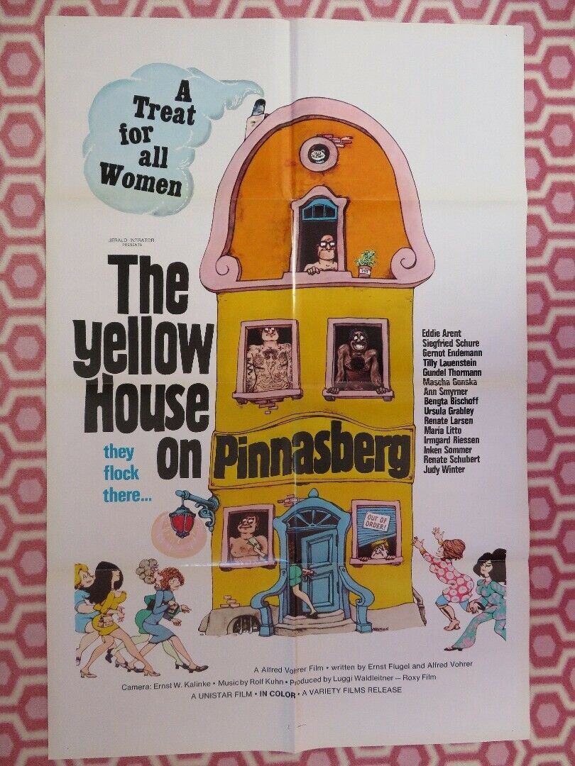 THE YELLOW HOUSE ON PINNASBERG ONE SHEET (27"x 41") POSTER EDDIE ARENT 1970 Movie posters