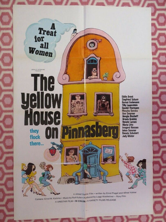 THE YELLOW HOUSE ON PINNASBERG ONE SHEET (27"x 41") POSTER EDDIE ARENT 1970 Movie posters