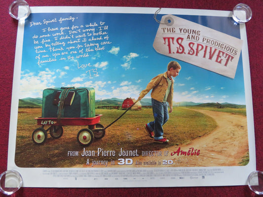 THE YOUNG AND PRODIGIOUS T.S. SPIVET UK QUAD (30"x 40") ROLLED POSTER 2013 Rendezvous Cinema Movie posters