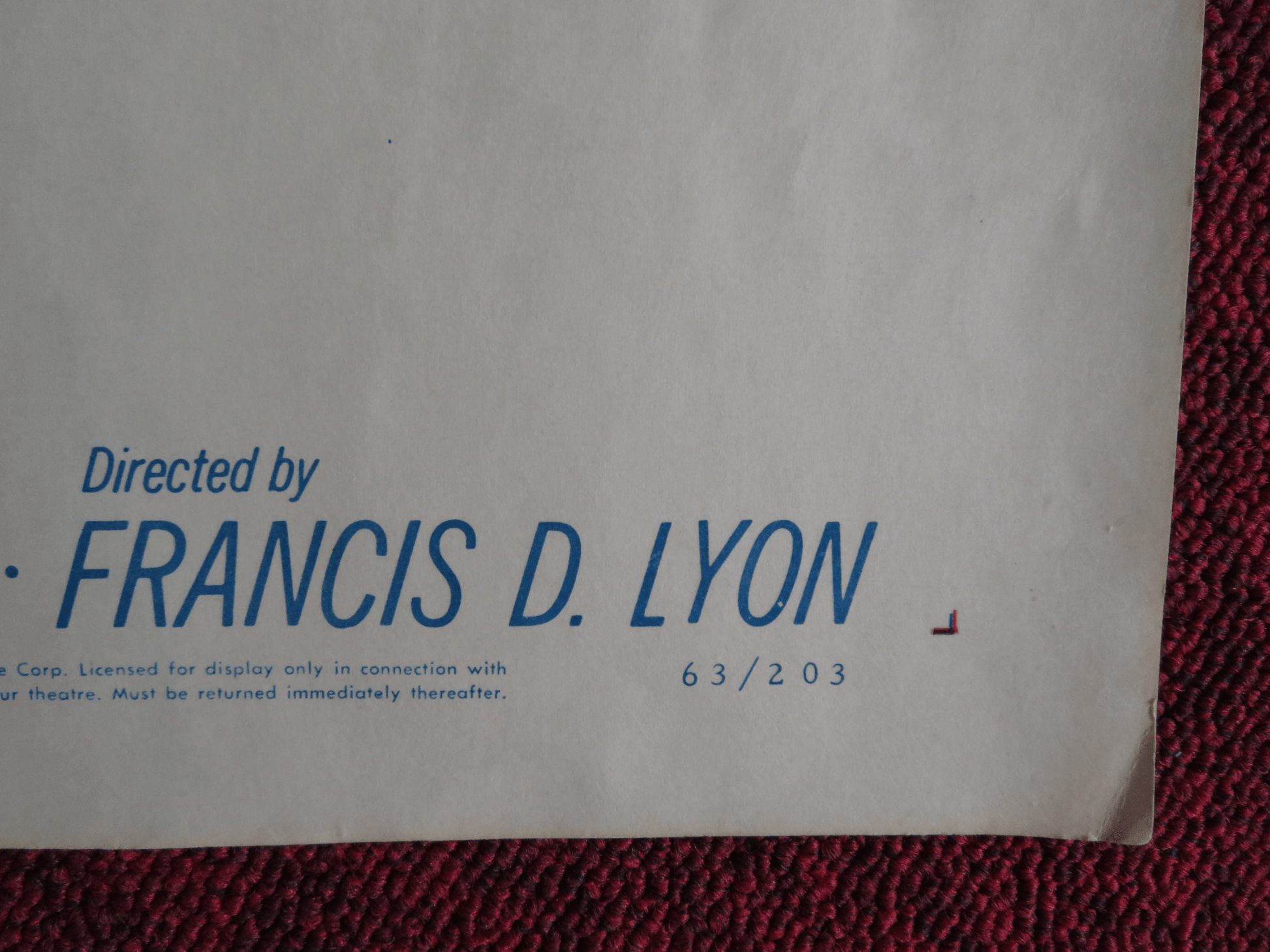 THE YOUNG AND THE BRAVE US HALF SHEET (22"x 28") POSTER RORY CALHOUN 1963 Rendezvous Cinema Movie posters