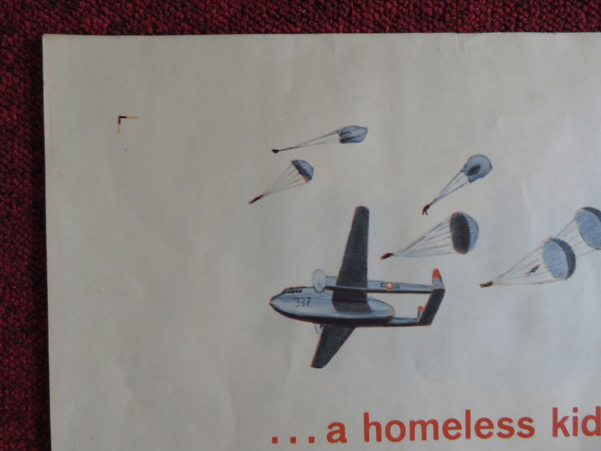 THE YOUNG AND THE BRAVE US HALF SHEET (22"x 28") POSTER RORY CALHOUN 1963 Rendezvous Cinema Movie posters