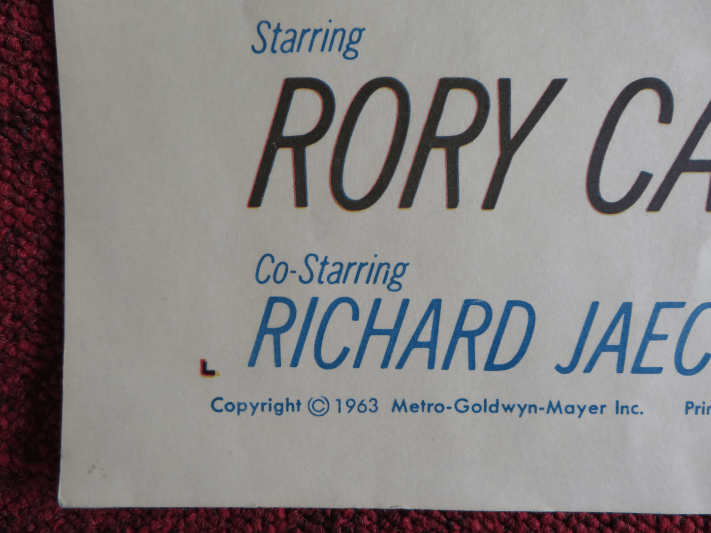 THE YOUNG AND THE BRAVE US HALF SHEET (22"x 28") POSTER RORY CALHOUN 1963 Rendezvous Cinema Movie posters