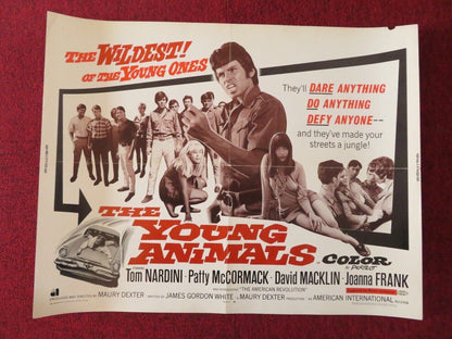 THE YOUNG ANIMALS US HALF SHEET (22"x 28") POSTER TOM NARDINI 1968 Rendezvous Cinema Movie posters