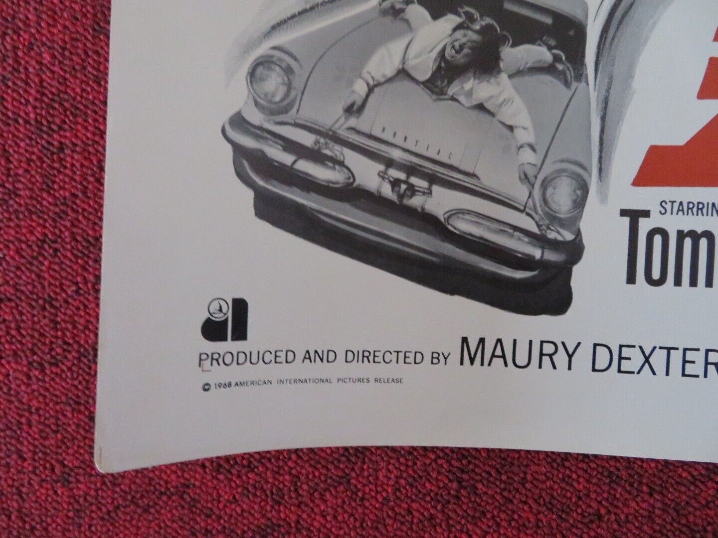 THE YOUNG ANIMALS US HALF SHEET (22"x 28") POSTER TOM NARDINI 1968 Rendezvous Cinema Movie posters