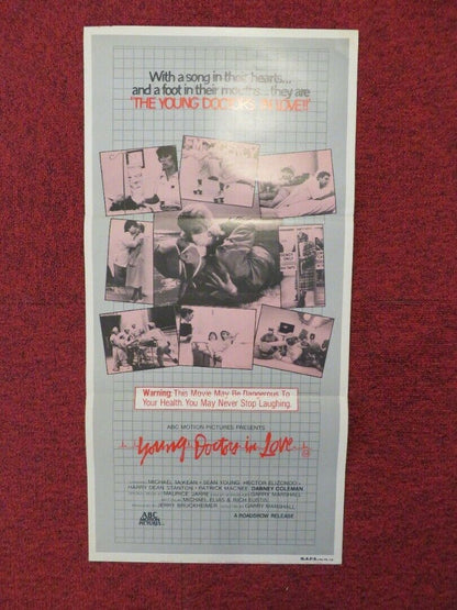 THE YOUNG DOCTORS IN LOVE FOLDED AUSTRALIAN DAYBILL POSTER SEAN YOUNG 1982 Movie posters