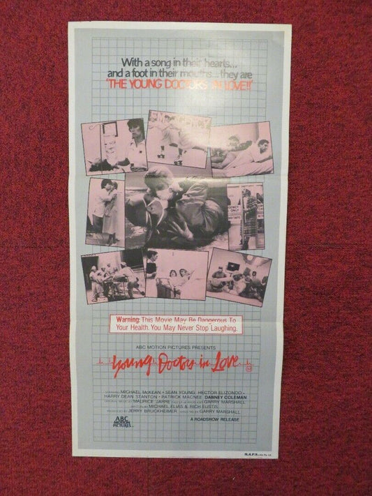 THE YOUNG DOCTORS IN LOVE FOLDED AUSTRALIAN DAYBILL POSTER SEAN YOUNG 1982 Movie posters