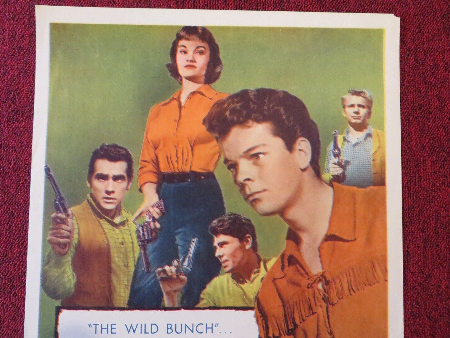 THE YOUNG GUNS US INSERT (14"x 36") POSTER RUSS TAMBLYN GLORIA TALBOTT 1956 Movie posters