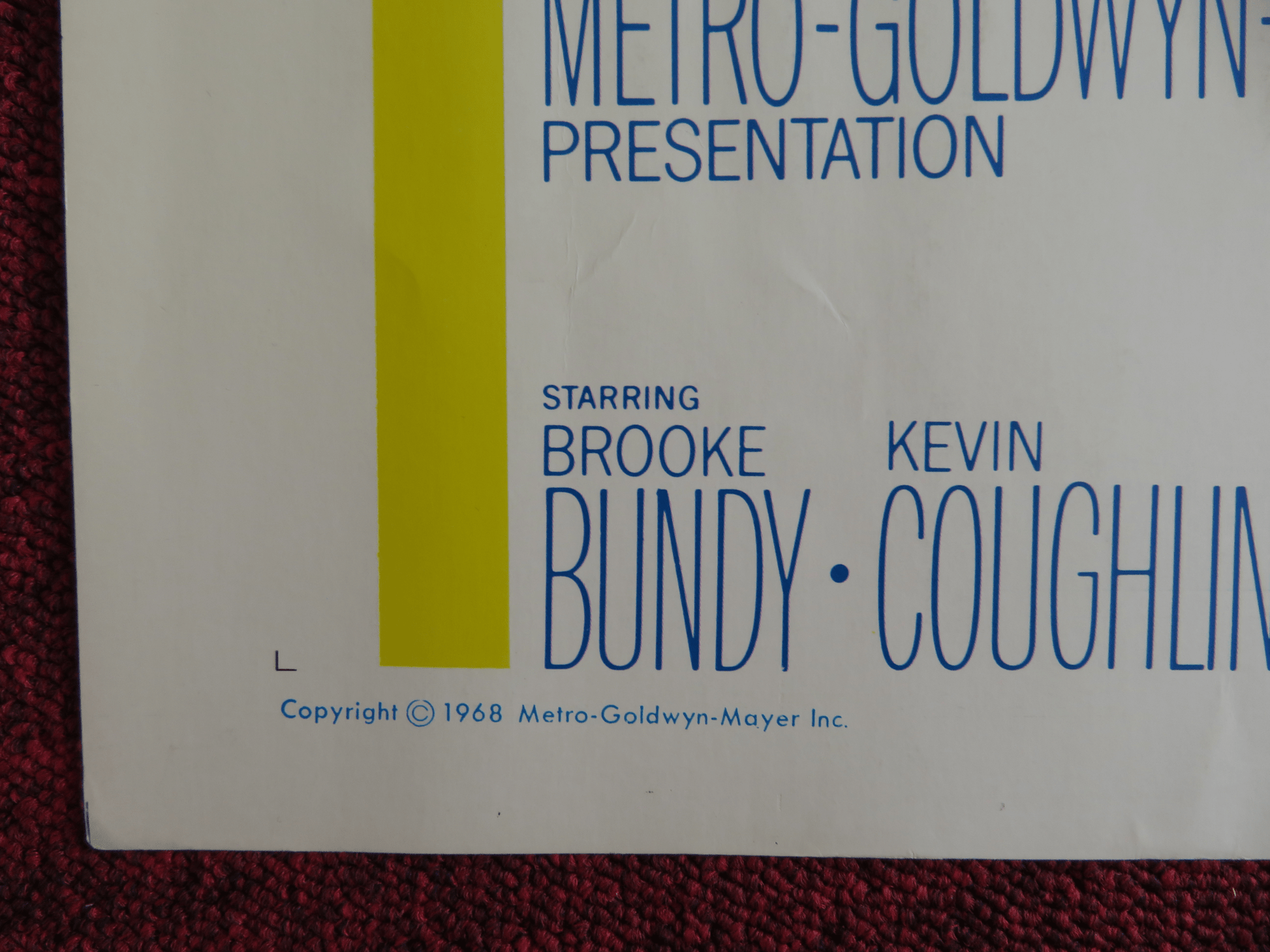 THE YOUNG RUNWAWAYS US HALF SHEET (22"x 28") POSTER BROOKE BUNDY K. COUGHLIN '68 Rendezvous Cinema Movie posters
