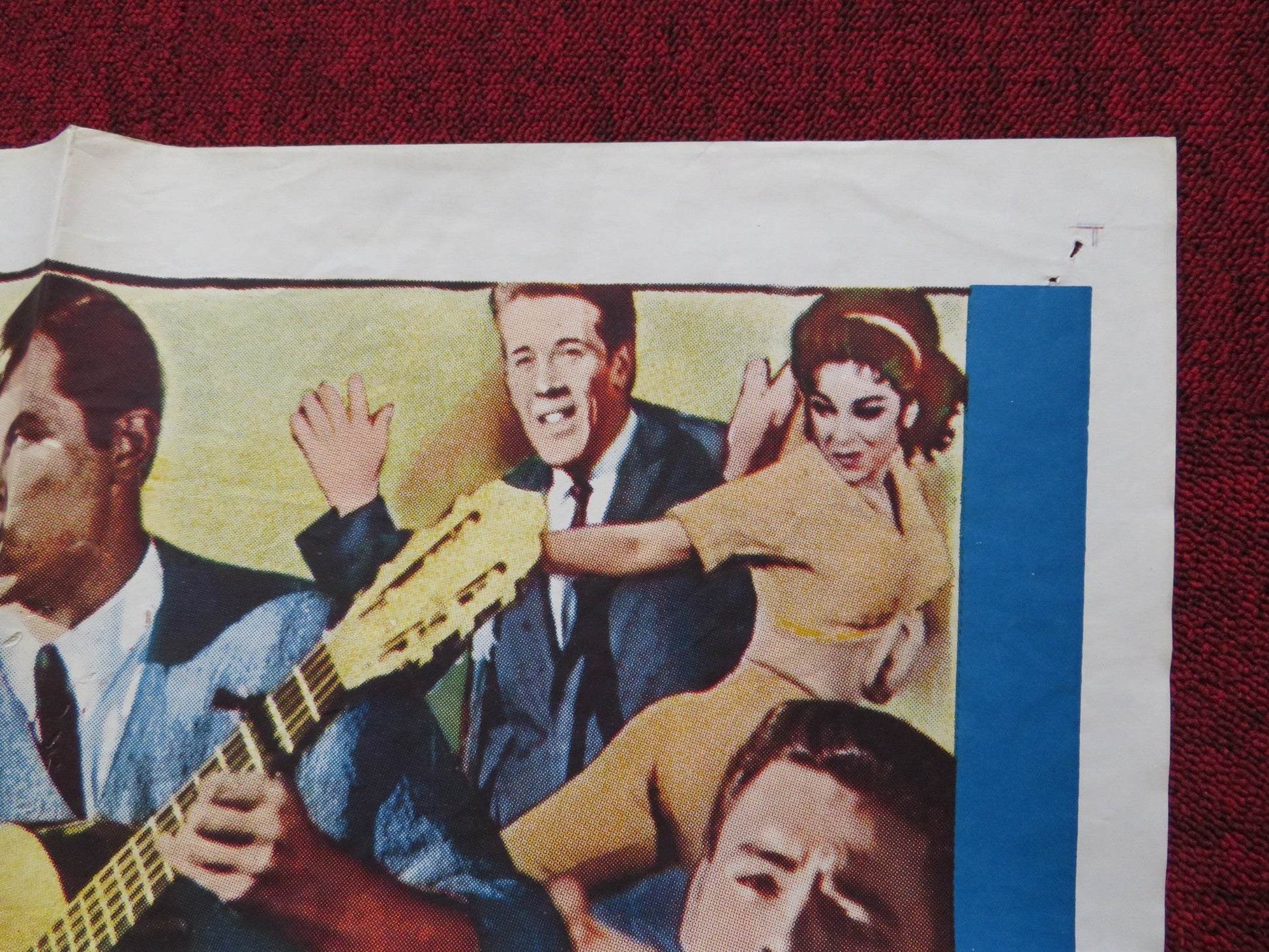 THE YOUNG SWINGERS FOLDED US ONE SHEET POSTER MOLLY BEE ROD LAUREN 1963 Rendezvous Cinema Movie posters