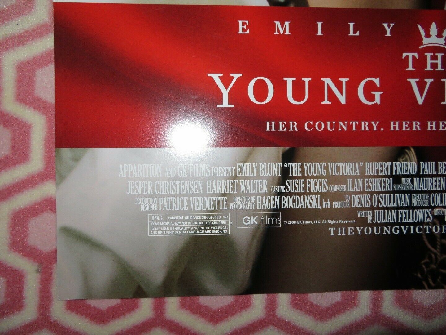 THE YOUNG VICTORIA US ONE SHEET ROLLED POSTER EMILY BLUNT 2009 Movie posters