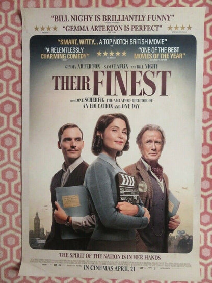 THEIR FINEST UK ONE SHEET (27"x 41") ROLLED POSTER GEMMA ARTERTON 2016 Movie posters