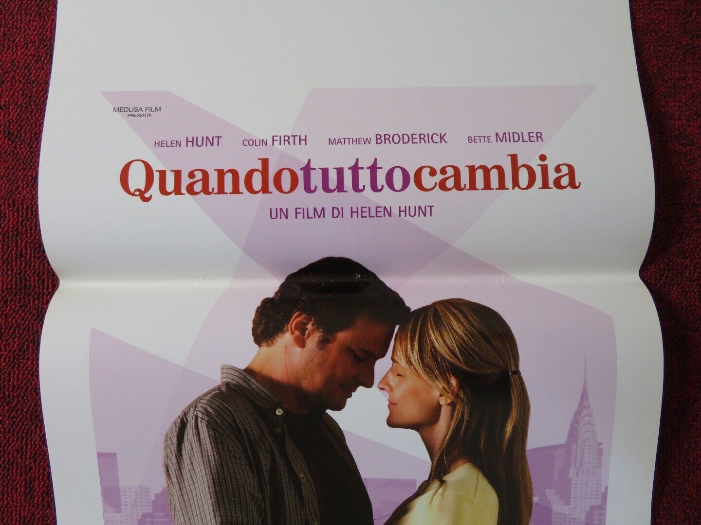 THEN SHE FOUND ME ITALIAN LOCANDINA (27.5"x13") POSTER C FIRTH B MIDLER 2007 Movie posters