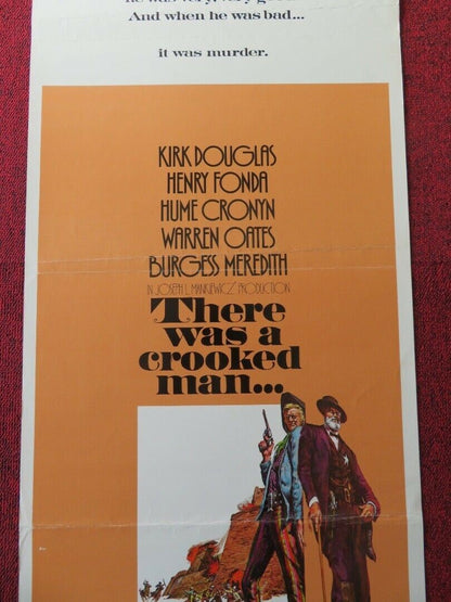 THERE WAS A CROOKED MAN US INSERT (14"x 36") POSTER KIRT DOUGLAS 1970 Movie posters