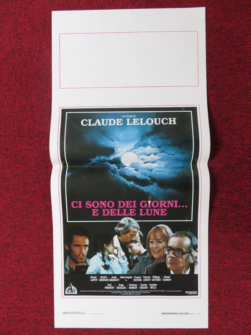 THERE WERE DAYS... AND MOONS ITALIAN LOCANDINA (27.5"x13") POSTER G LANVIN 1990 Movie posters