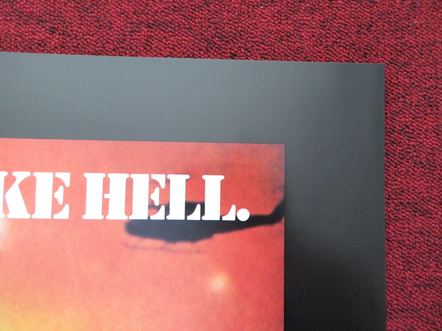 THERE'S NO PLACE LIKE HELL FOLDED US ONE SHEET POSTER ARTHUR KENNEDY 1980 Rendezvous Cinema Movie posters