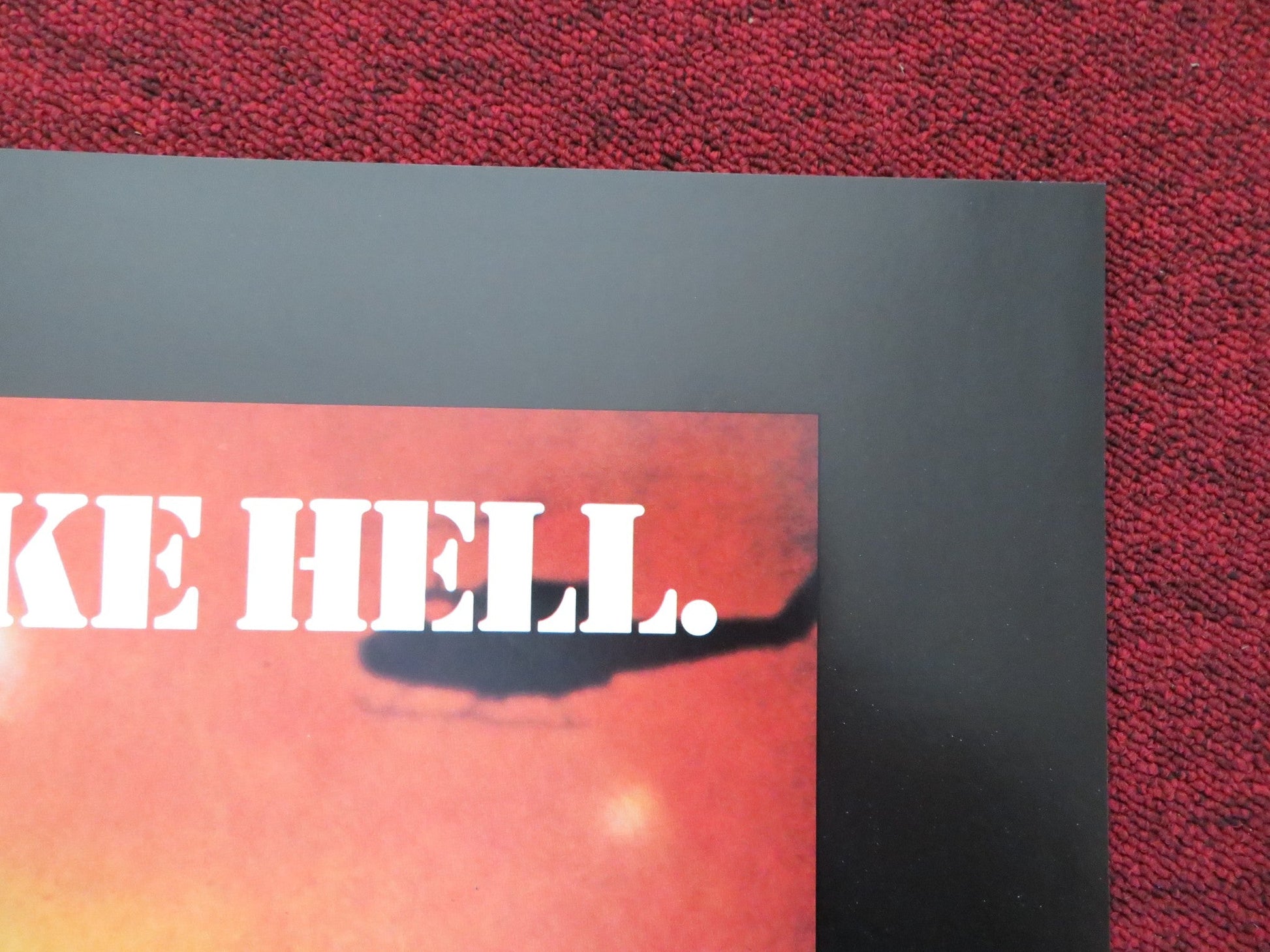 THERE'S NO PLACE LIKE HELL FOLDED US ONE SHEET POSTER ARTHUR KENNEDY 1980 Rendezvous Cinema Movie posters