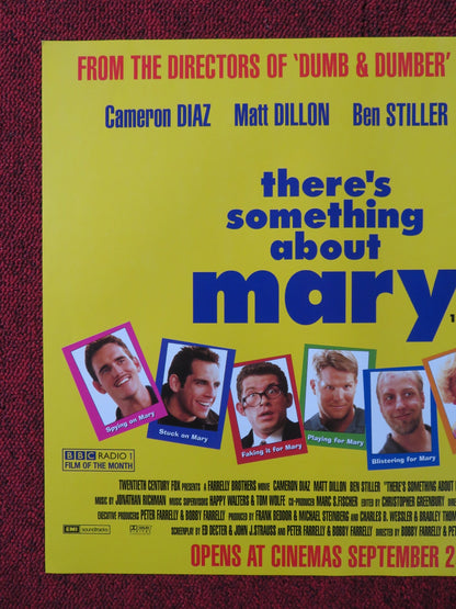 THERE'S SOMETHING ABOUT MARY UK MINI QUAD POSTER DIAZ MATT DILLON 1998 Rendezvous Cinema Movie posters
