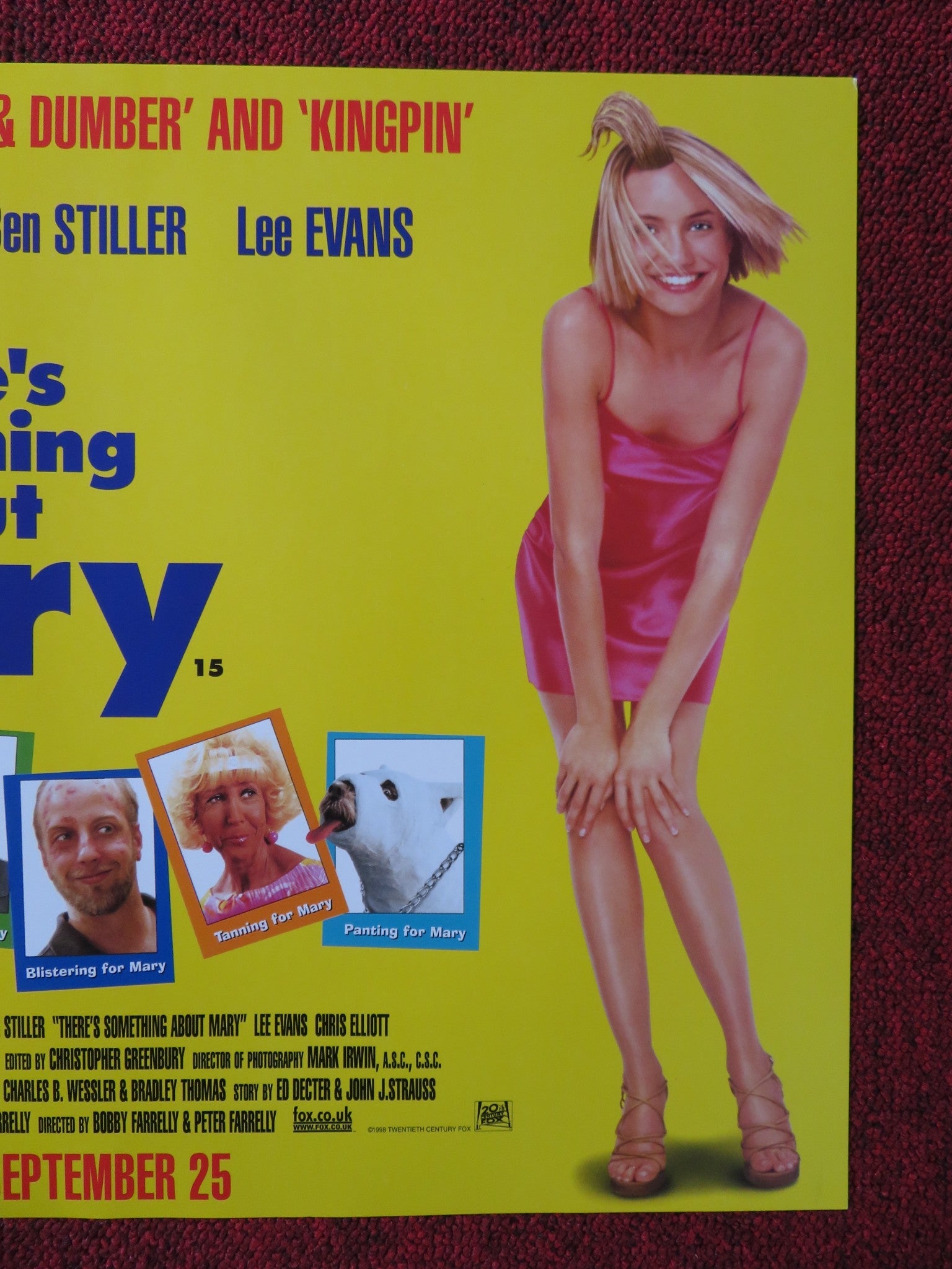 THERE'S SOMETHING ABOUT MARY UK MINI QUAD POSTER DIAZ MATT DILLON 1998 Rendezvous Cinema Movie posters