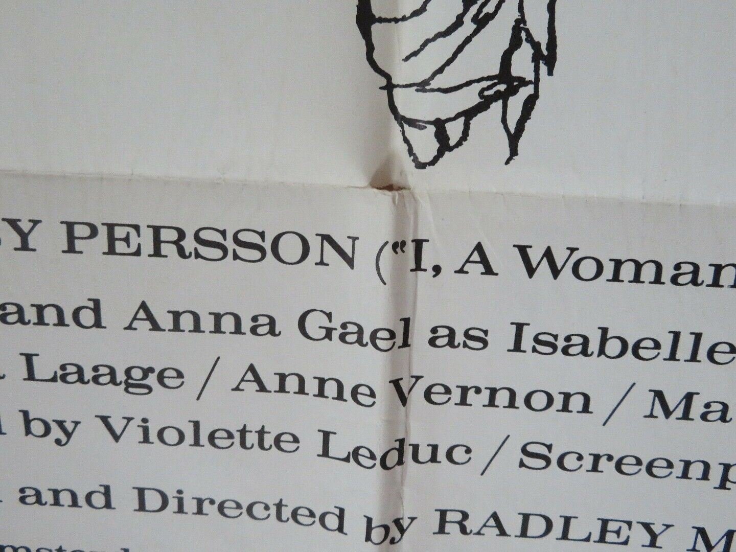 THERESE AND ISABELLE 1968 US ONE SHEET POSTER ESSY PERSSON ANNA GAEL Movie posters