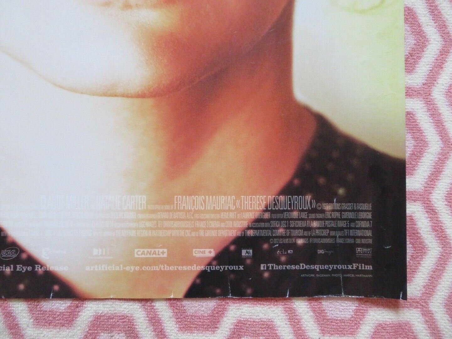 THERESE DEQUEYROUX QUAD (30"x 40") ROLLED POSTER AUDREY TATOU GILLES LELLOUCHE Movie posters