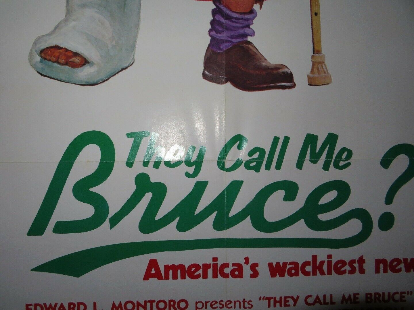 THEY CALL ME BRUCE? US ONE SHEET POSTER JONNY YUNE BRUCE LEE 1982 Movie posters