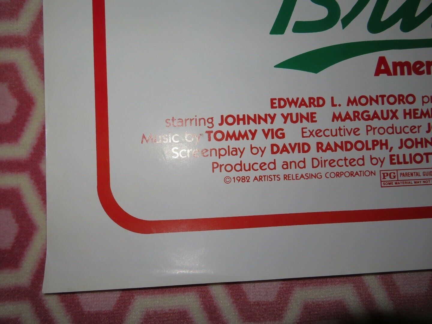 THEY CALL ME BRUCE? US ONE SHEET POSTER JONNY YUNE BRUCE LEE 1982 Movie posters