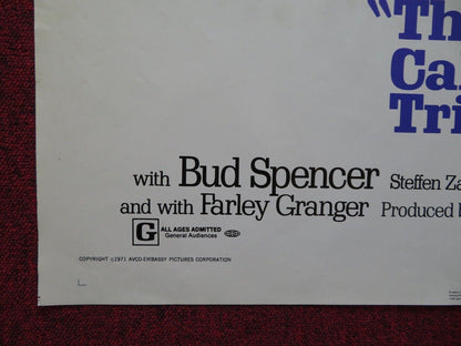 THEY CALL ME TRINITY FOLDED US ONE SHEET POSTER TERENCE HILL BUD SPENCER 1971 Movie posters