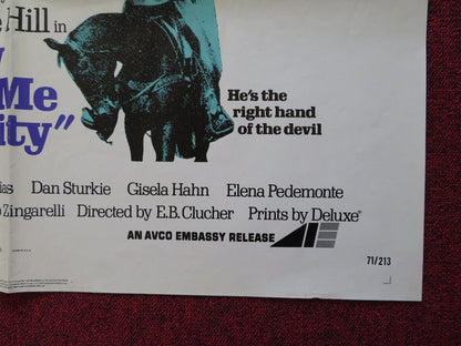 THEY CALL ME TRINITY FOLDED US ONE SHEET POSTER TERENCE HILL BUD SPENCER 1971 Movie posters