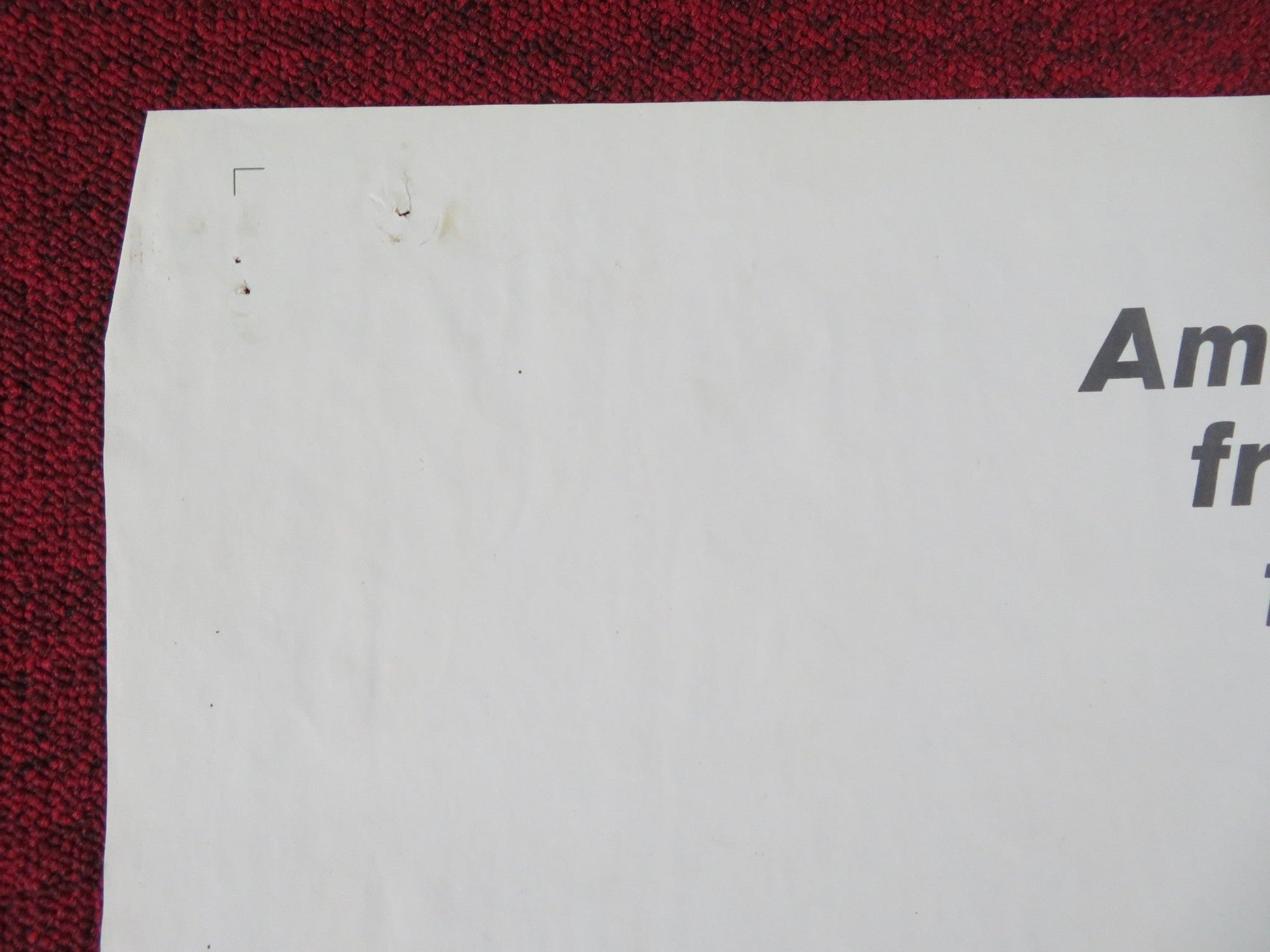 THEY CAME TO ROB LAS VEGAS FOLDED US ONE SHEET POSTER GARY LOCKWOOD E.SOMMER '68 Rendezvous Cinema Movie posters