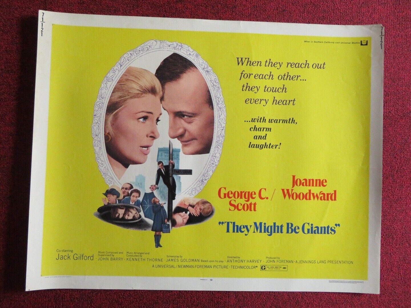 THEY MIGHT BE GIANTS US HALF SHEET (22"x 28") POSTER GEORGE C.SCOTT 1971 - Rendezvous Cinema