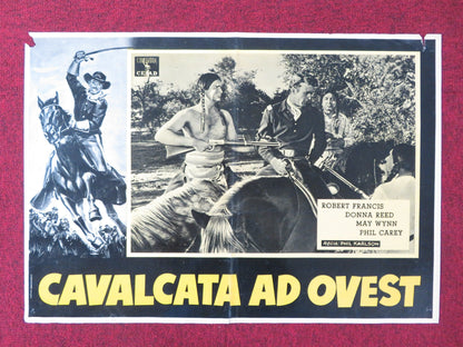 THEY RODE WEST ITALIAN FOTOBUSTA POSTER ROBERT FRANCIS DONNA REED 1954 Rendezvous Cinema Movie posters